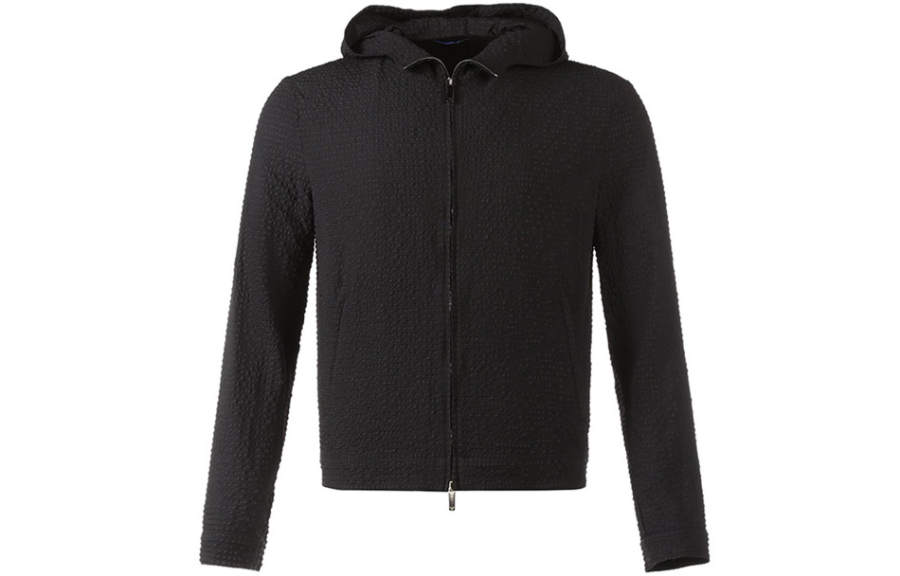 EMPORIO ARMANI Jackets Men's Black Hooded Moderate Other