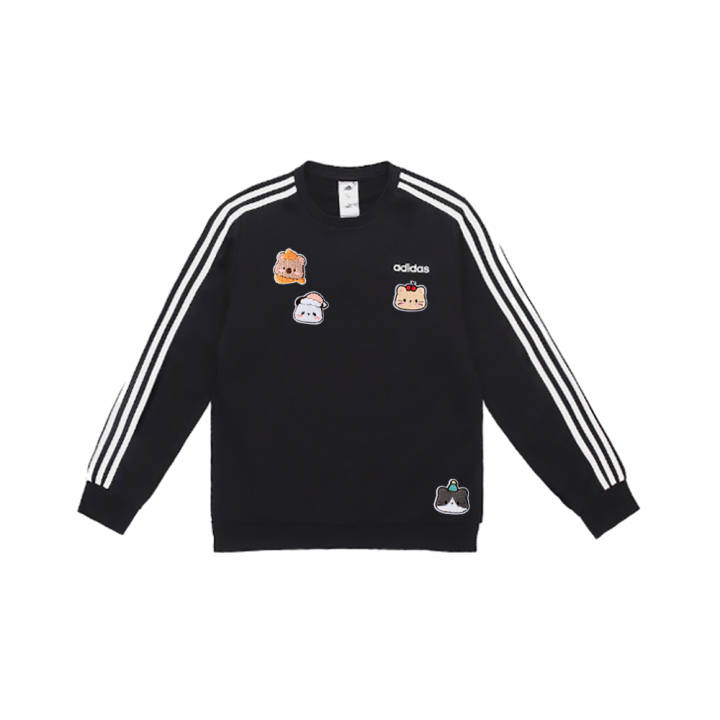 Adidas Adidas Sweatshirts Unisex Black Crew Neck Moderate Regular