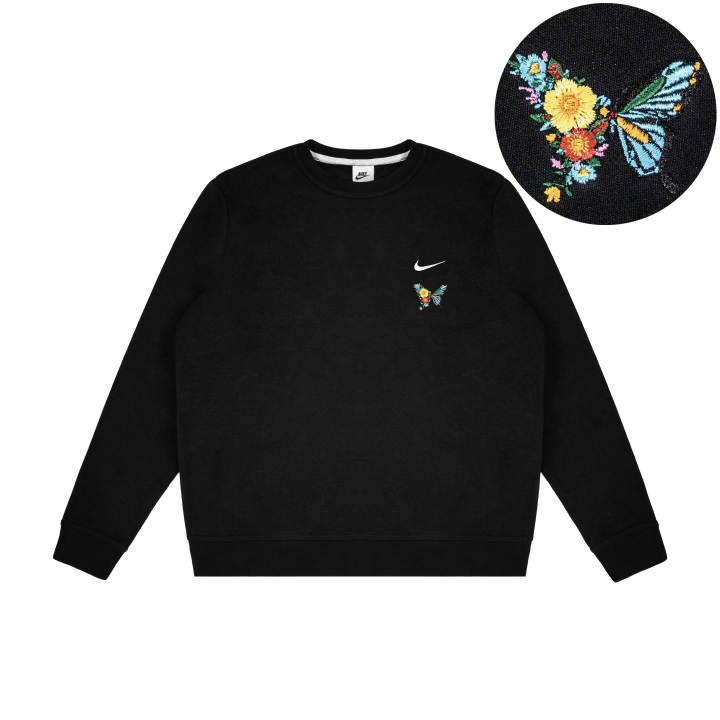 Nike Nike Sweatshirts Unisex Black Crew Neck Moderate Regular