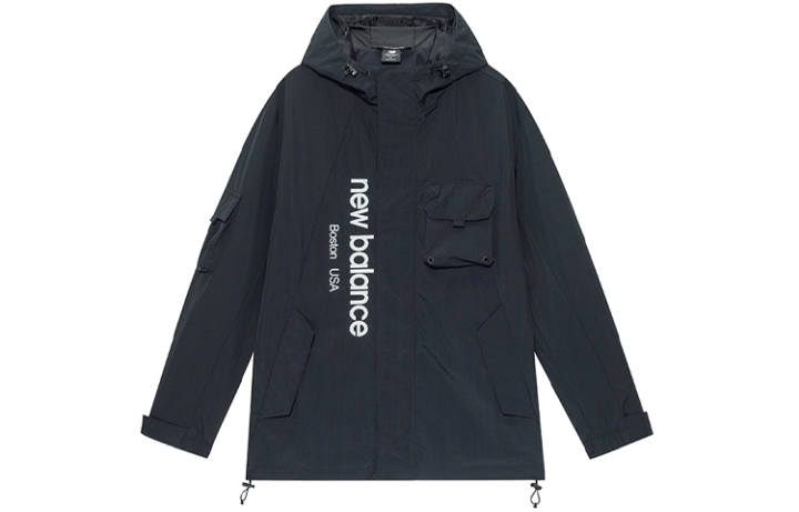 New Balance New Balance Jackets Men's Black Hooded Moderate Other