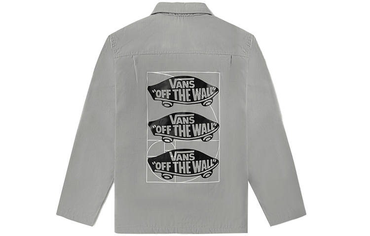 Vans Vans Jackets Men's Gray Lapel Moderate Workwear