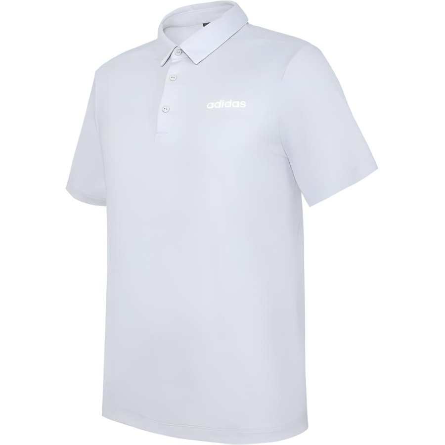 Adidas Adidas Polo Shirts Men's White Polo Collar Moderate Straight Fit