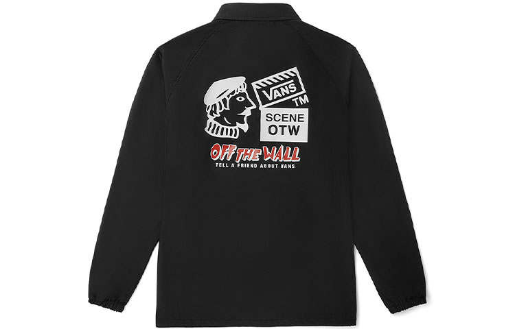 Vans Vans Jackets Men's Black Lapel Moderate Other