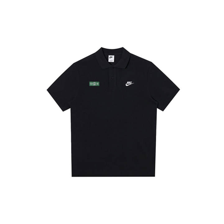 Nike Nike Polo Shirts Men's Black Polo Collar Moderate Straight Fit