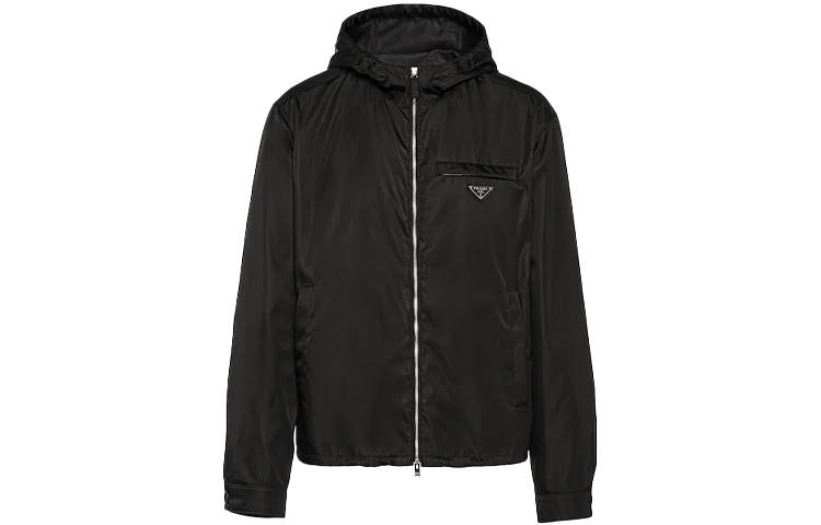 PRADA PRADA Re Nylon Jacket Loose Fit Men's Black