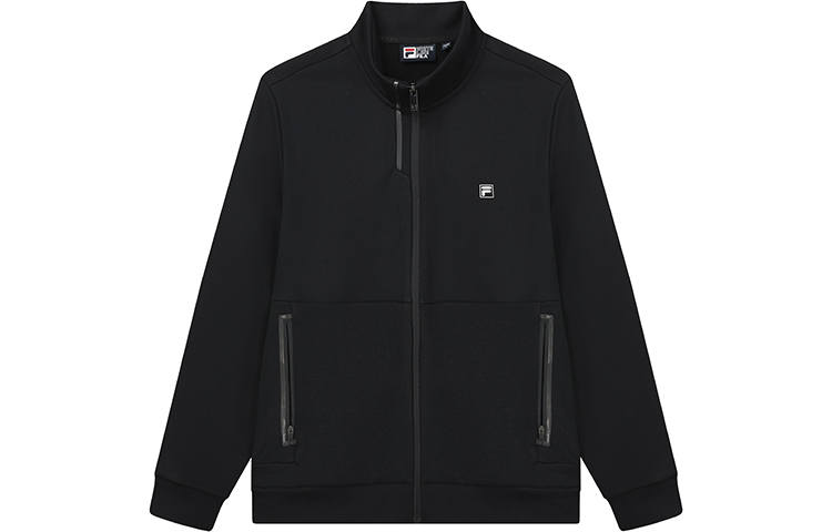 FILA Jackets Men's Jet Black Stand Collar Moderate Other