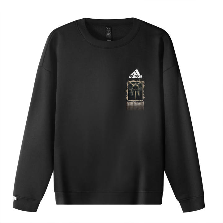 Adidas Adidas Sweatshirts Unisex Black Crew Neck Moderate Regular