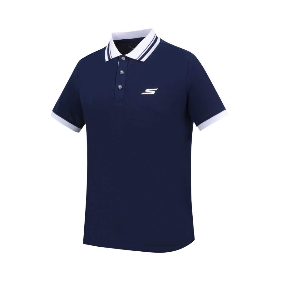 Skechers Polo Shirt Men's Indigo Blue