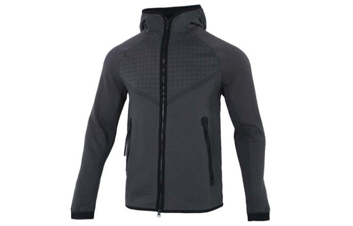 Nike Nike Jackets Men's Gray Hooded Thickened Other