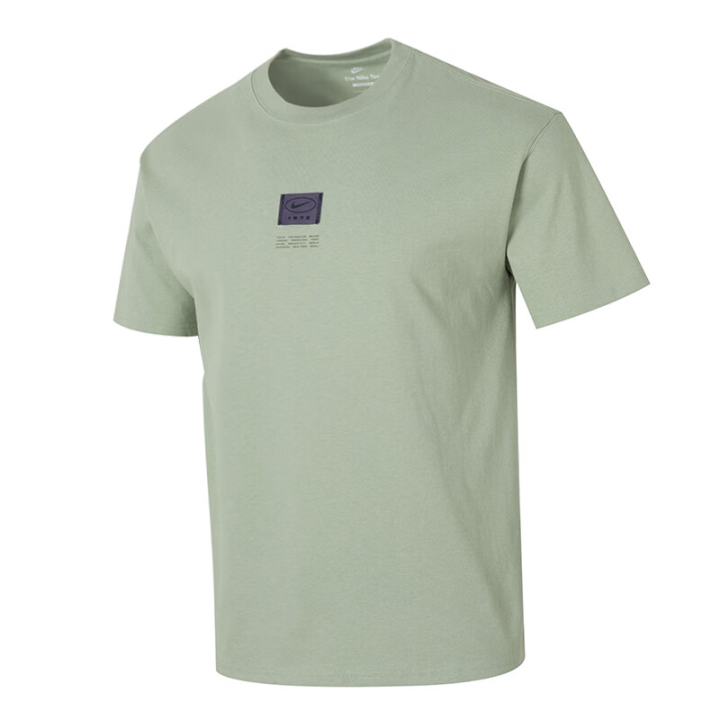 Nike Nike T Shirts Men's Green Crew Neck Moderate