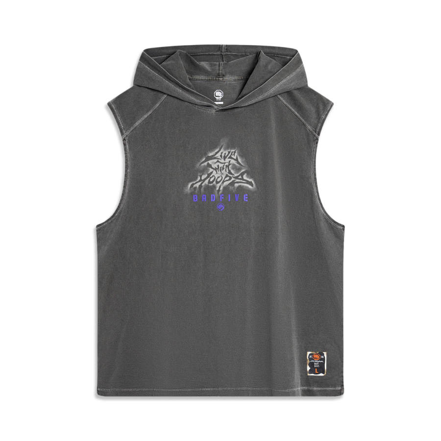 Li-Ning Li Ning BADFIVE Tank Top Men's Obsidian Gray Washed
