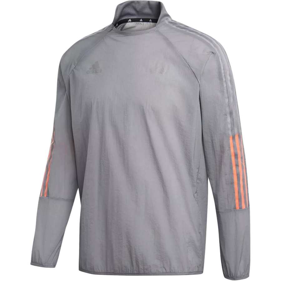 Adidas Adidas Sweatshirts Men's Gray Stand Collar Moderate