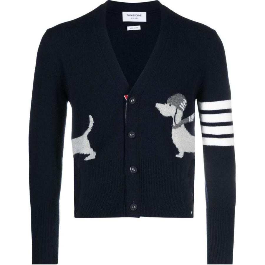 THOM BROWNE THOM BROWNE Hector 4 Bar Stripe Cardigan