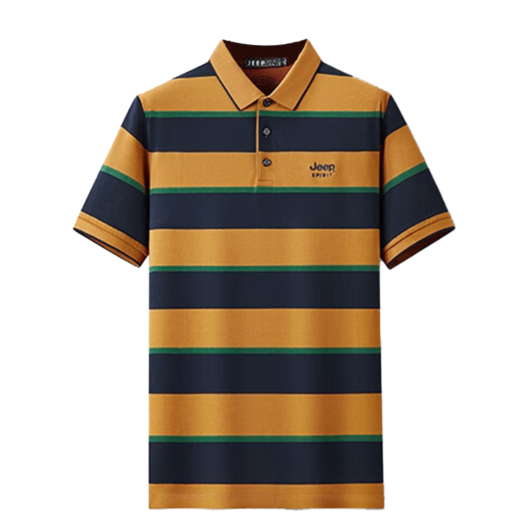 JEEP SPIRIT Polo Shirts Men's Lapel Thin Straight Fit