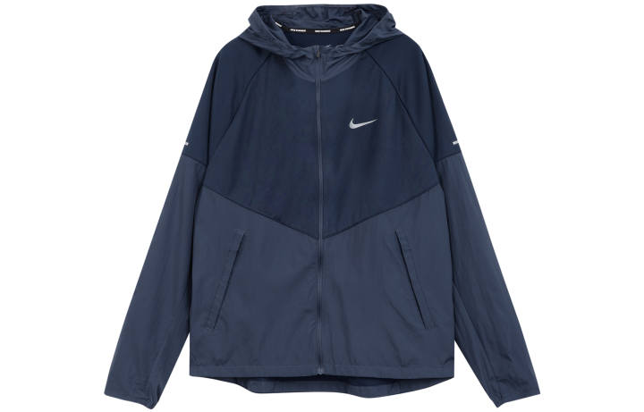 Nike Nike MILER Jackets Men's Dark Blue Hooded Moderate