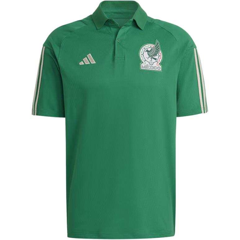 Adidas Adidas Polo Shirts Men's Green Polo Collar Moderate Straight Fit
