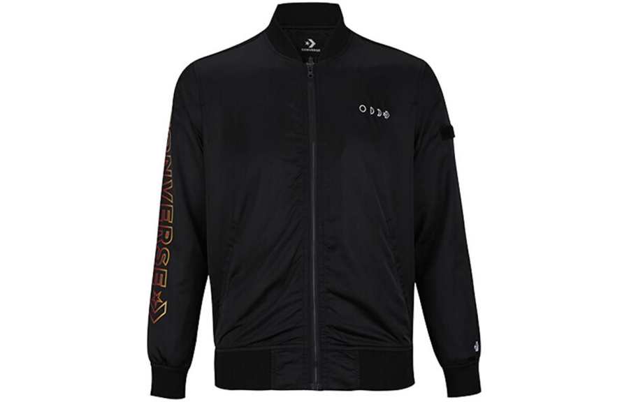 Converse Converse Jackets Men's Black Baseball Collar Moderate Other