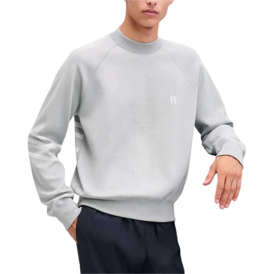 HERMES HERMES Sweaters Men's Gray Crew Neck Moderate