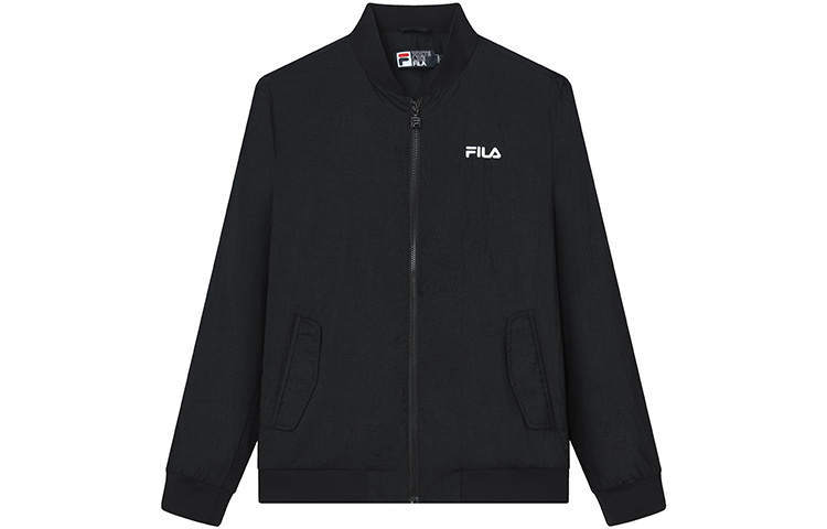 FILA Jackets Men's Jet Black Stand Collar Thin Other