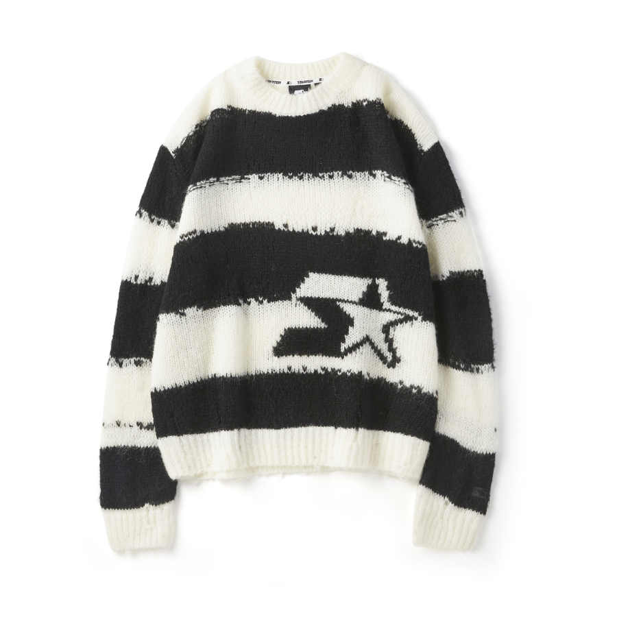 STARTER STARTER Sweaters Unisex White Crew Neck Moderate Other