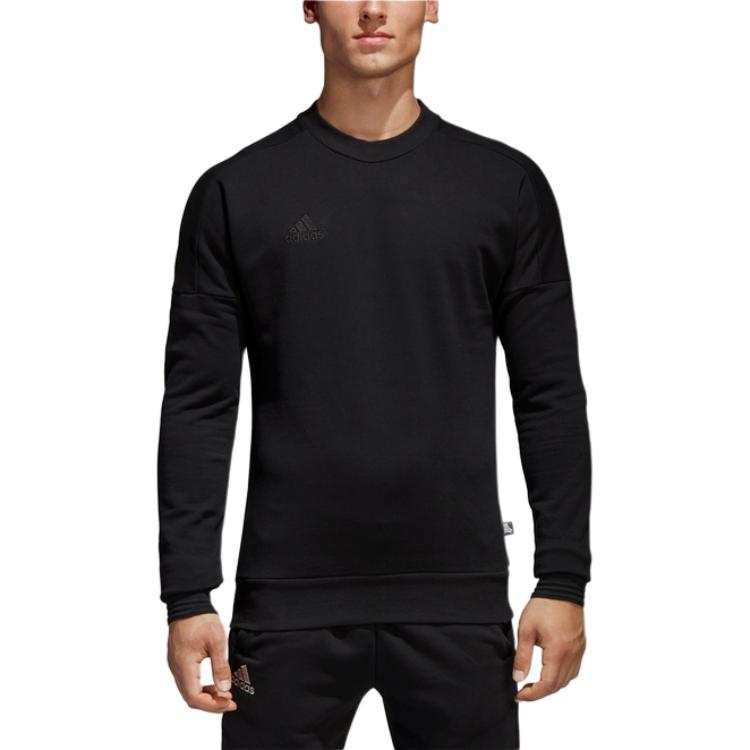 Adidas Adidas Sweatshirts Men's Black Crew Neck Moderate Regular