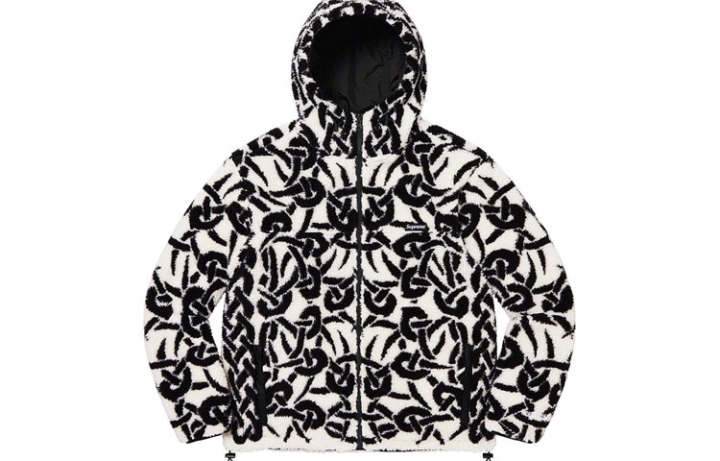 Supreme Supreme Celtic Knot Reversible Windstopper Fleece Hooded Jacket