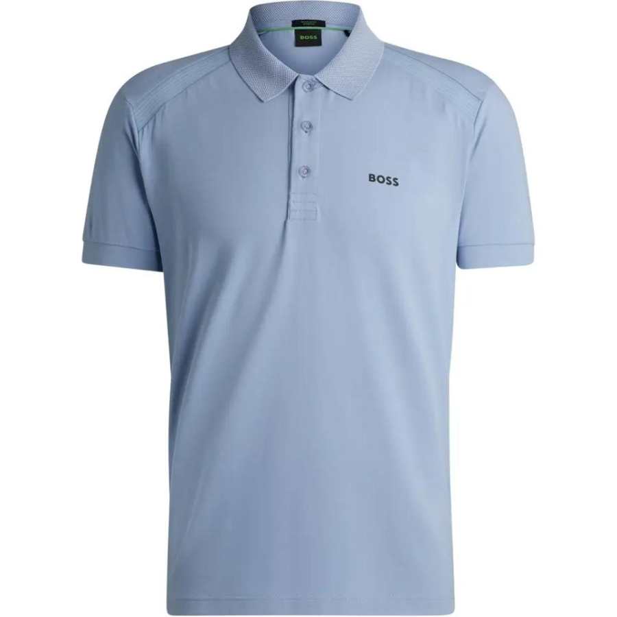 HUGO BOSS Polo Shirt Men's Light Blue