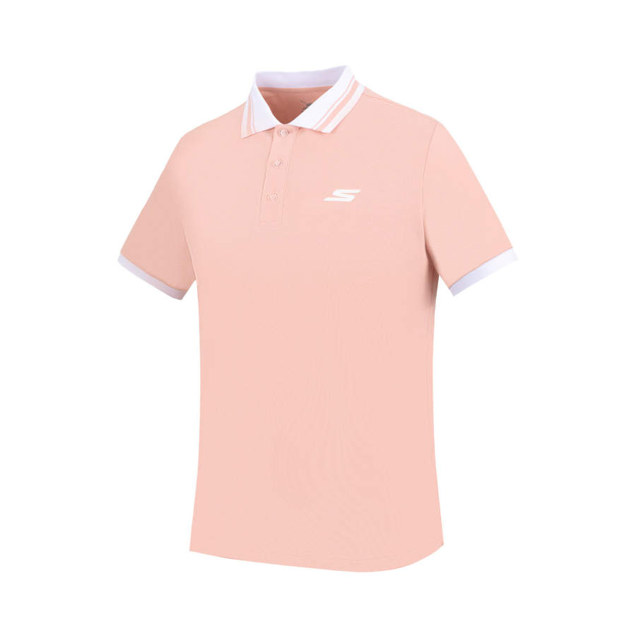 Skechers Polo Shirt Men's Zhen Pink