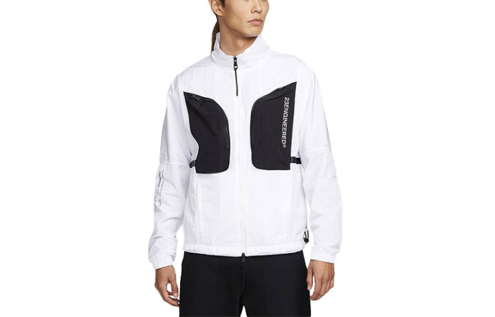 Jordan Jordan Jackets Men's White Stand Collar Moderate Other
