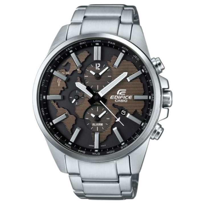CASIO CASIO EDIFICE Quartz Movement Stainless Steel Strap Watch Men's Watches Coffee Watch Dial