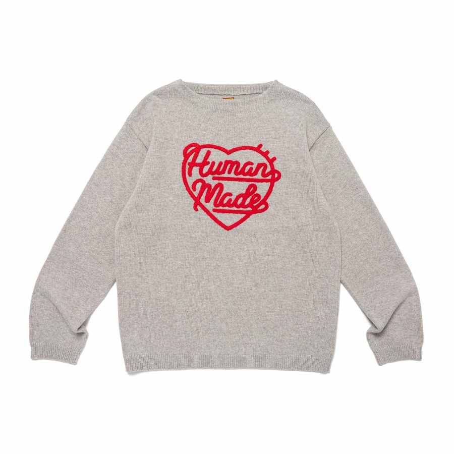 HUMAN MADE Human Made heart-logo appliqué sweater