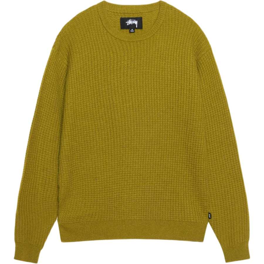 Stussy Waffle Knit Cashmere Crew