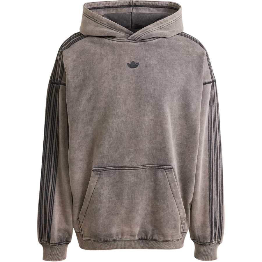 Adidas Originals embroidered-detail stripe-sleeve hoodie