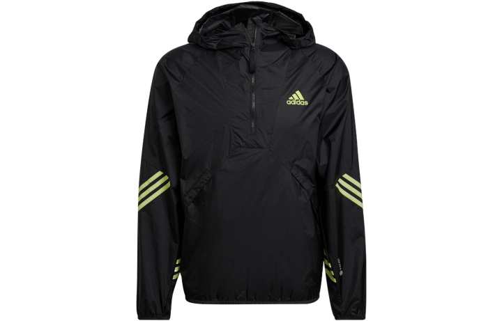 Adidas Adidas Jackets Men's Black Hooded Moderate Straight Fit