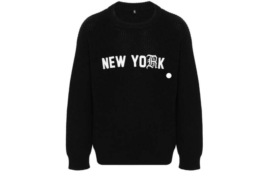 R13 R13 Logo embroidered Cotton Jumper
