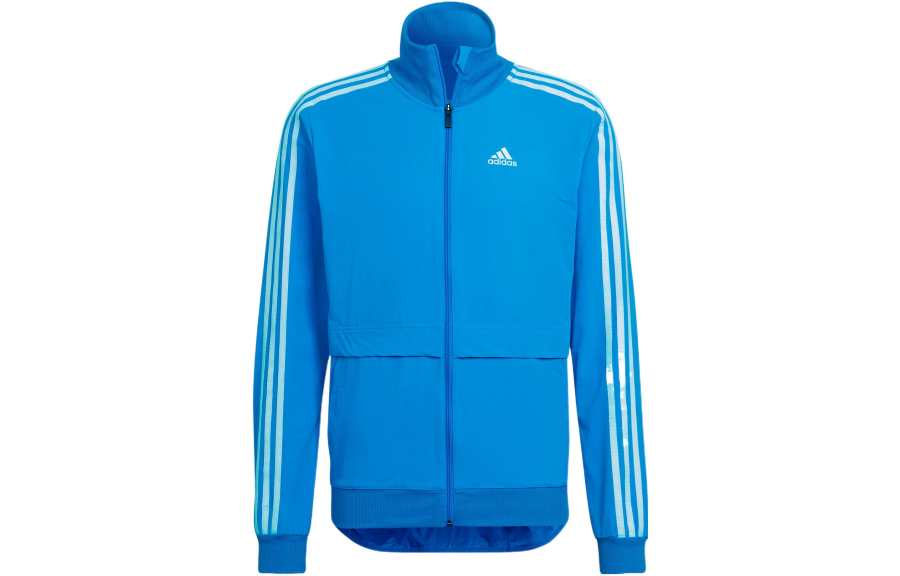 Adidas Adidas Jackets Men's Blue Stand Collar Moderate Straight Fit