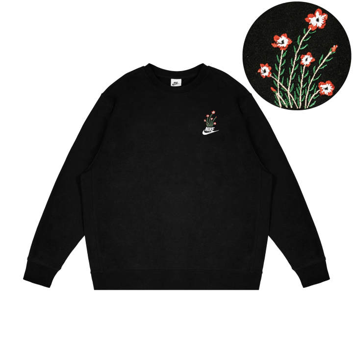 Nike Nike Sweatshirts Unisex Black Crew Neck Moderate Regular