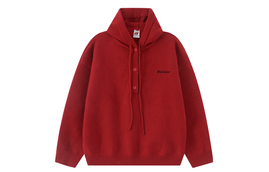 F426 F426 New Year Sweaters Unisex Half Open Collar Moderate