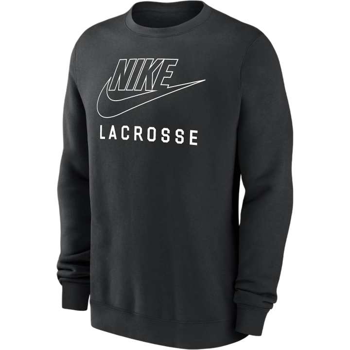 Nike Nike Swoosh Club Fleece Men's Lacrosse Pullover Crew Neck Sweatshirt