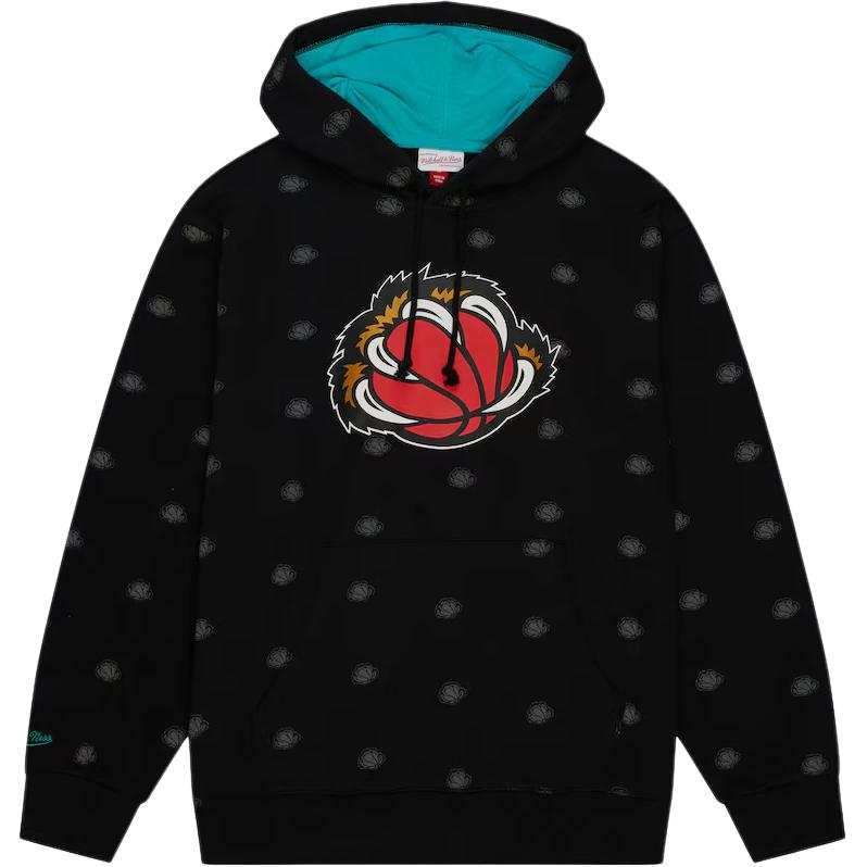 Mitchell Ness Vancouver Grizzlies Allover Sweatshirt Men's Black