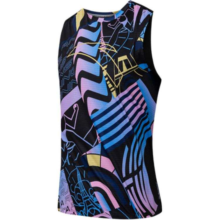 ANTA Anta Running Collection Running Tank Top Men's Basic Black/All Over Print