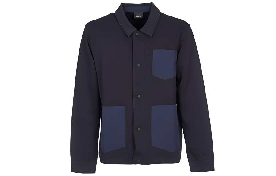 Paul Smith Paul Smith Jackets Men's Dark Blue Lapel Moderate Other