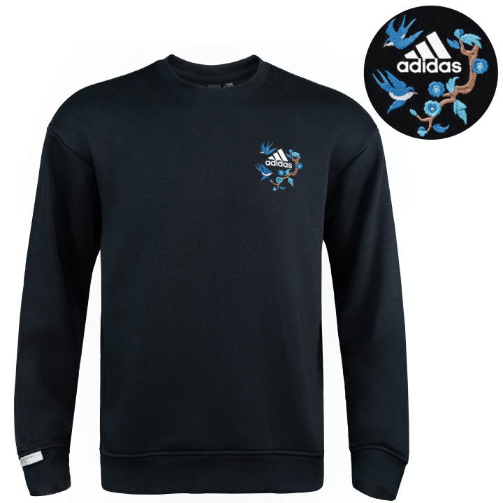 Adidas Adidas Sweatshirts Unisex Black Crew Neck Moderate Other