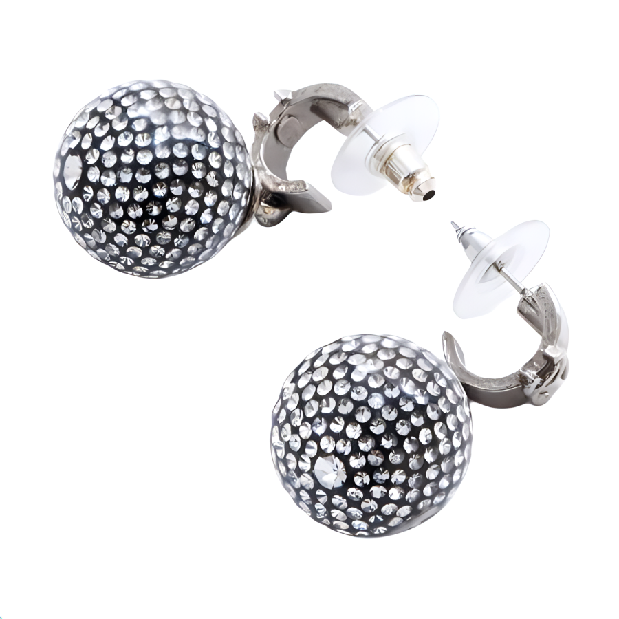 CHANEL Chanel Coco Mark sphere earrings