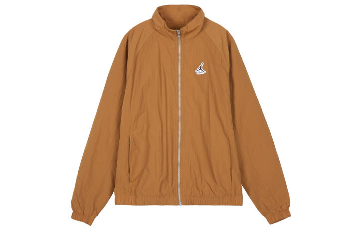 Jordan Jordan Jackets Men's Brown Yellow Stand Collar Moderate Other