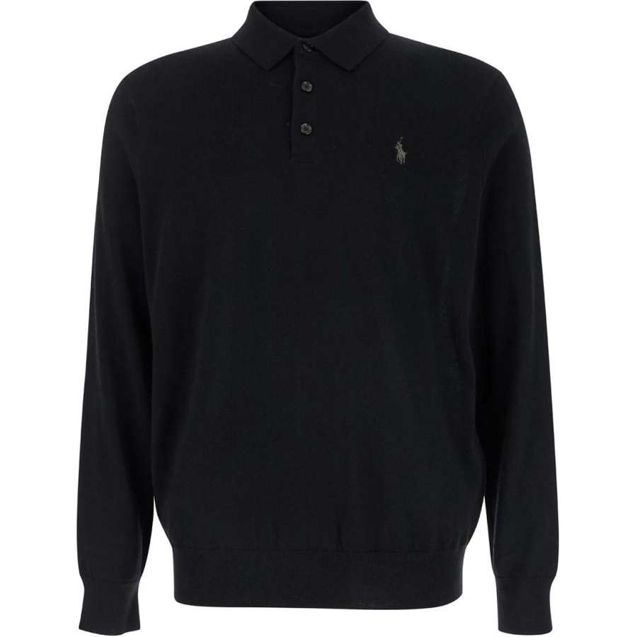 Polo Ralph Lauren Logo Embroidered Long Sleeved Polo Shirt