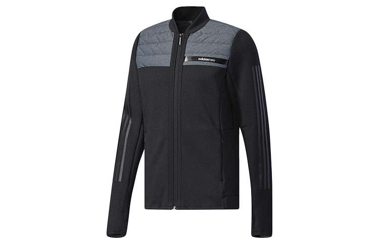 Adidas Neo Jackets Men's Black Stand Collar Thin Other