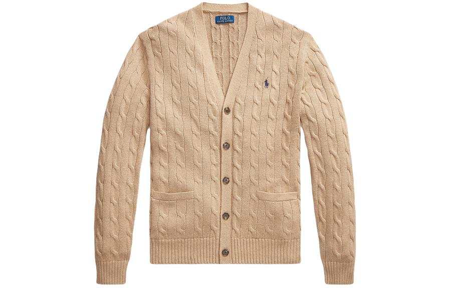Polo Ralph Lauren Pony Embroidered Cable Knitted Cardigan