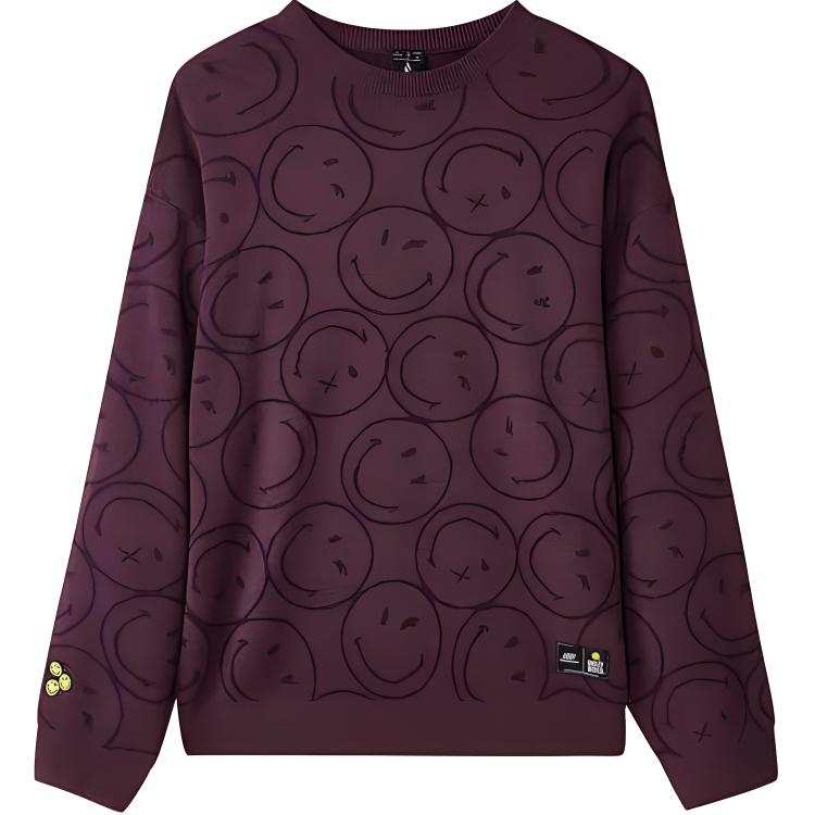 Skechers Sweatshirt Unisex Purple Brown