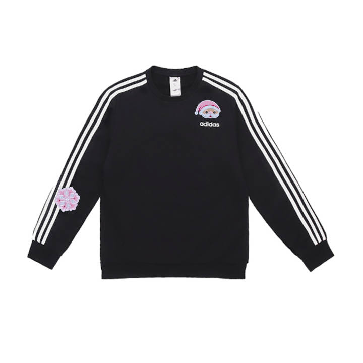 Adidas Adidas Sweatshirts Men's Black Crew Neck Moderate
